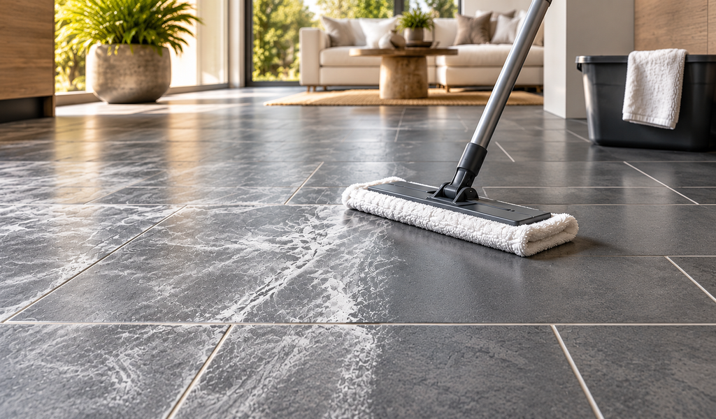 How to Remove Grout Haze from Porcelain Tile Without Damaging the Surface