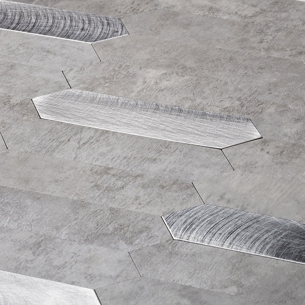 12x12 Gray Picket Peel and Stick Tile