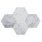 White 9x10 Honed Hexagon Carrara White Peel & Stick Tile (10 pack, 6.41 sq ft/case) - Sample