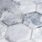 White 12x12 Matte Hexagon Glass Mosaic Tile (10 pack, 9.6 sq ft/case)