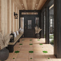 Deep Forest Green 7x7 Glossy Star Porcelain Tile (16 pack, 6.46 sq ft/case)