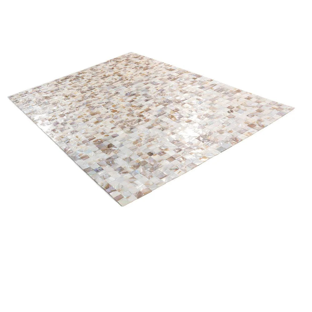 White Beige 12x12 Polished Square Shell Mother of Pearl Mosaic Tile (20 pack, 19.34 sq ft/case)