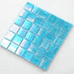 Sky Blue 12x12 Glossy Uniform square Glass Mosaic Tile (10 pack, 10 sq ft/case) - Sample