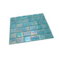 Light Teal Blue 12x12 Glossy Uniform square Glass Mosaic Tile (10 pack, 10 sq ft/case) - Sample
