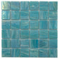 Light Teal Blue 12x12 Glossy Uniform square Glass Mosaic Tile (10 pack, 10 sq ft/case) - Sample