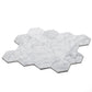 White 9x10 Hexagon Honed Carrara White Peel & Stick Tile (10 pack, 6.41 sq ft/case) - Sample