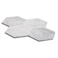White 9x10 Honed Hexagon Carrara White Peel & Stick Tile (10 pack, 6.41 sq ft/case) - Sample