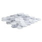 White 12x12 Matte Hexagon Glass Mosaic Tile (10 pack, 9.6 sq ft/case) - Sample
