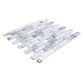 White 12x12 Matte Brick Glass Mosaic Tile (10 pack, 9.5 sq ft/case)