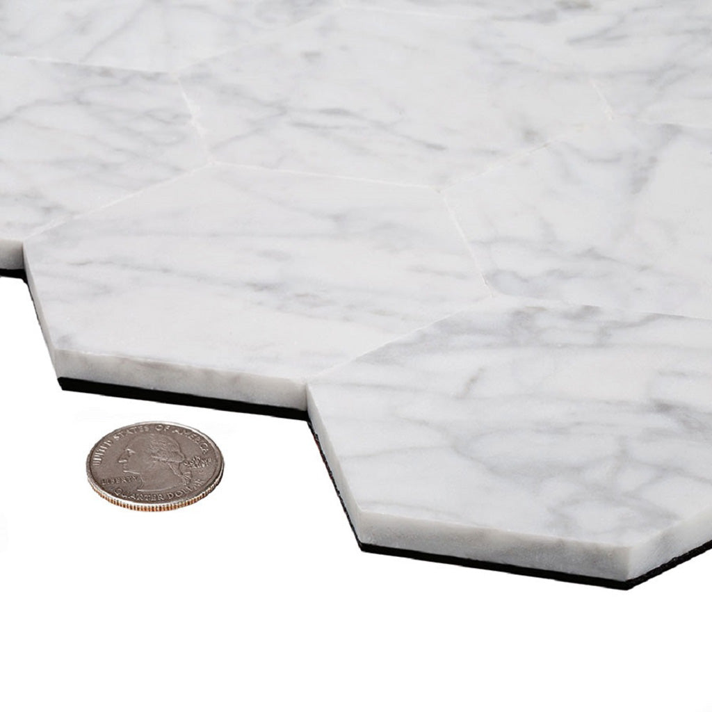 White Honed Tiles