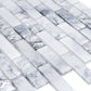White 12x12 Matte Brick Glass Mosaic Tile (10 pack, 9.5 sq ft/case)