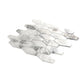 White 11x12 Matte Elongated Hexagon Glass Mosaic Tile (10 pack, 8.6 sq ft/case)