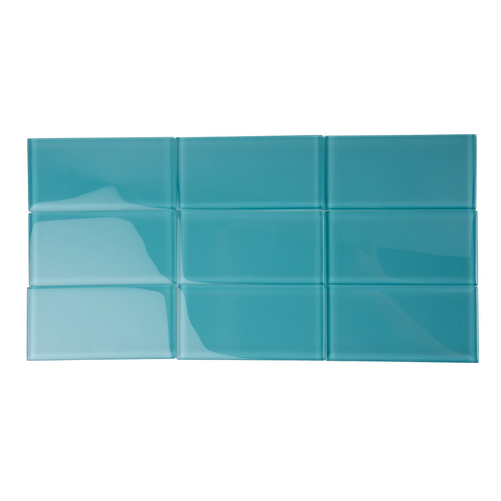 Sky Blue Glass Tile