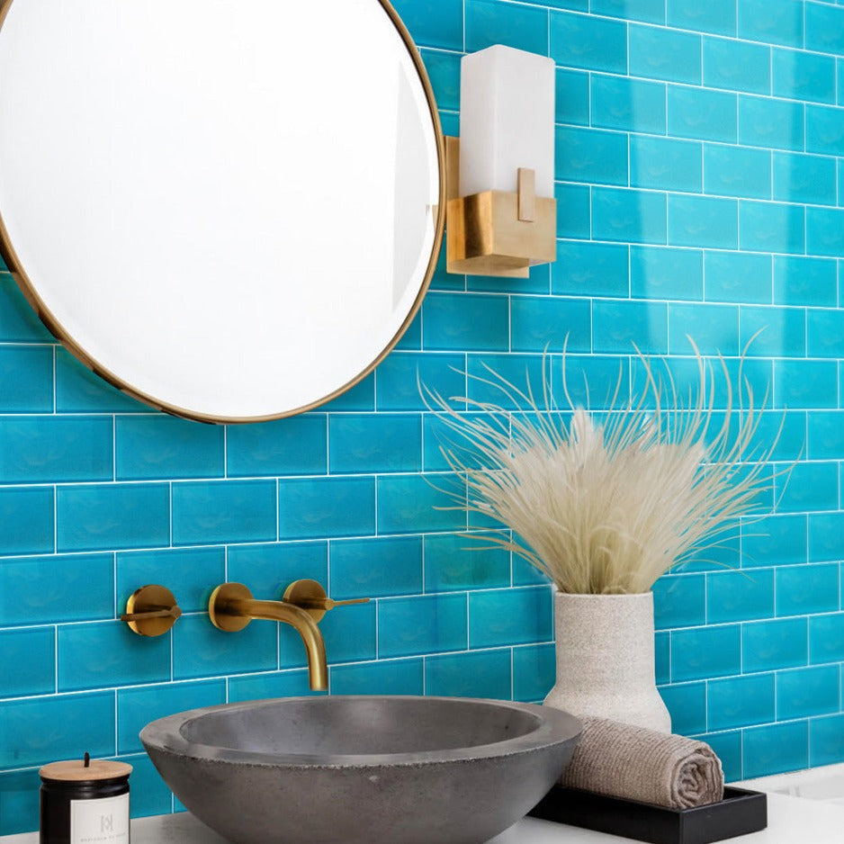 Buy 3x6 Sapphire Blue Tile