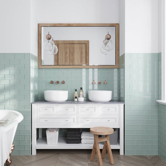 Blizzard Blue 3x6 Glossy Subway Glass Tile (40 pack, 5 sq ft/case) - Sample