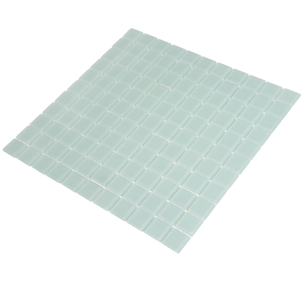 1x1 Blizzard Blue Glass Tile