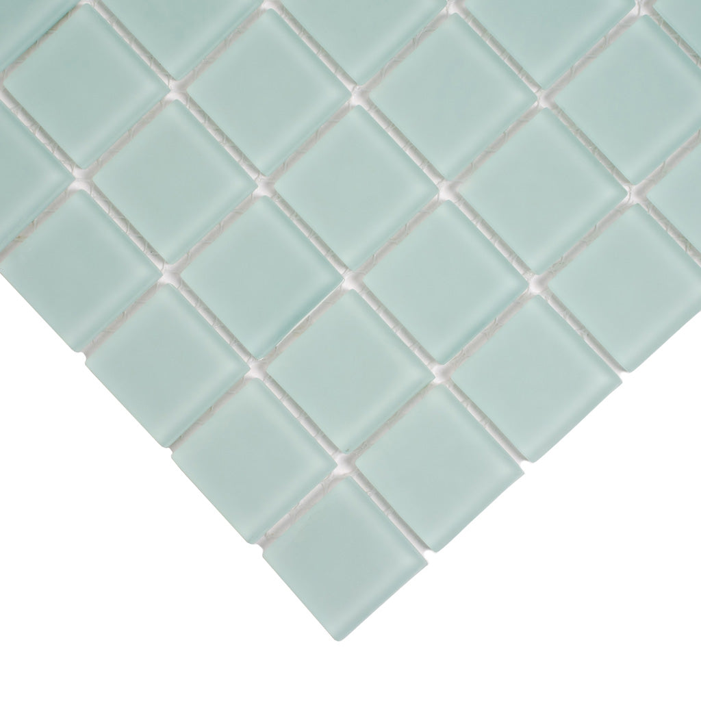 1x1 Blizzard Blue Matte Mosaic Tile