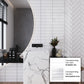 White 3x12 Glossy Subway Glass Tile (20 pack, 5 sq ft/case)