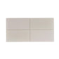 3x6 Lace White Matte Glass Mosaic Tile