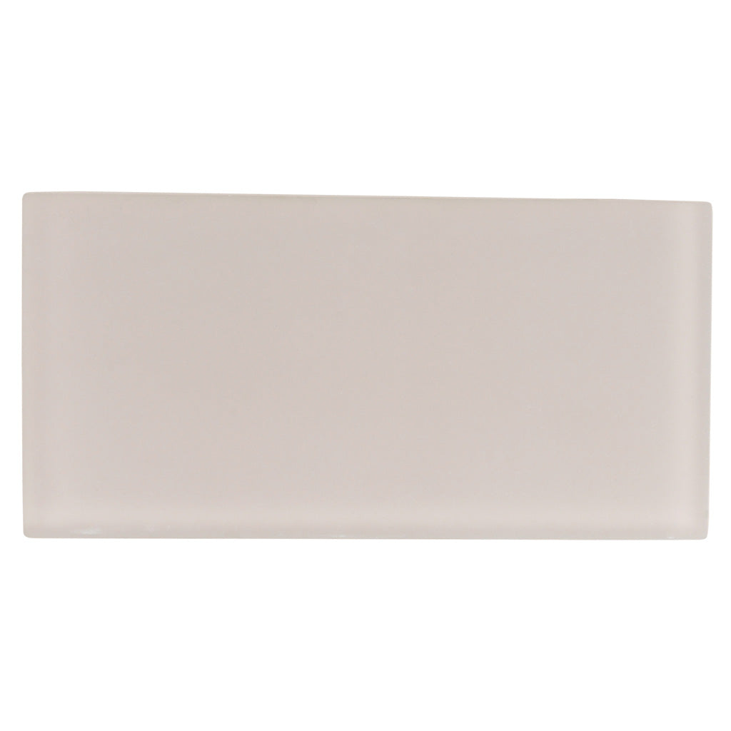 3x6 Lace White Glass Mosaic Tile