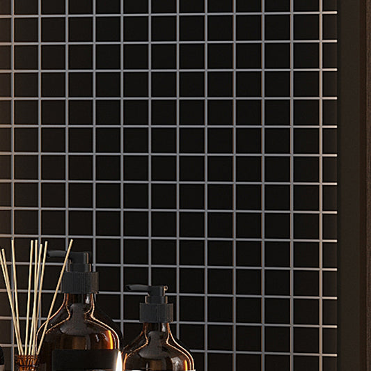 Black 12x12 Matte Square Glass Mosaic Tile (10 pack, 9.67 sq ft/case)
