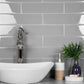 3x12 Gray Glass Floor and Wall Tile