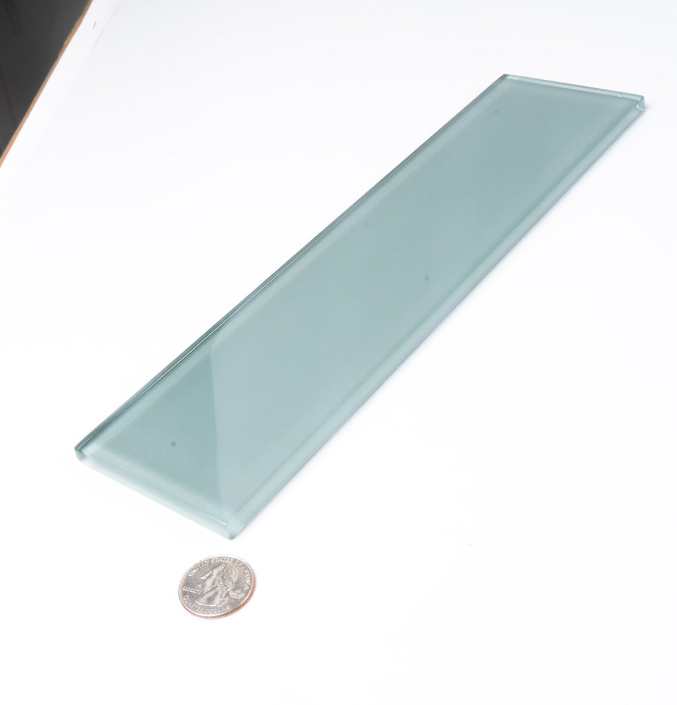 3x12 Stone Blue Glass Subway Tile