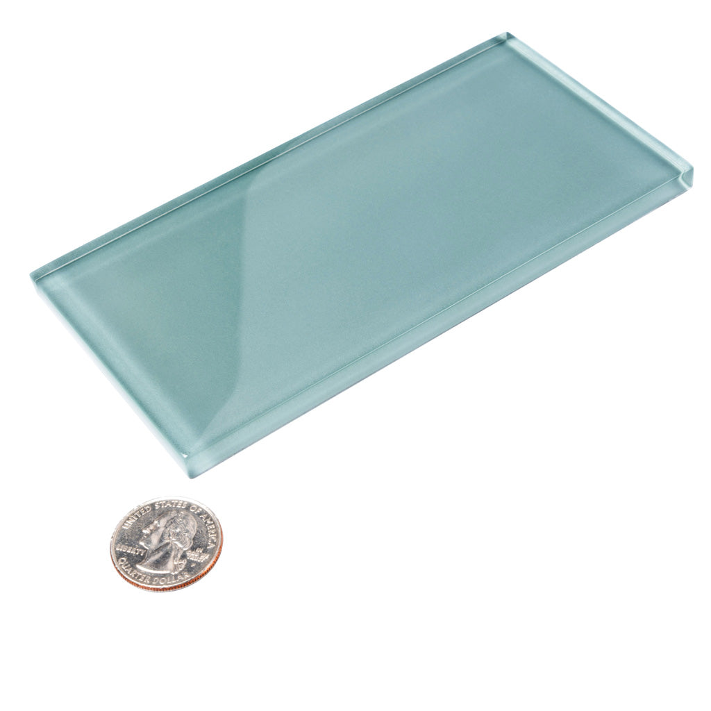 3x6 Stone Blue Polished Tile
