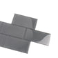 3X6 Coin Gray Polished Glass Tile