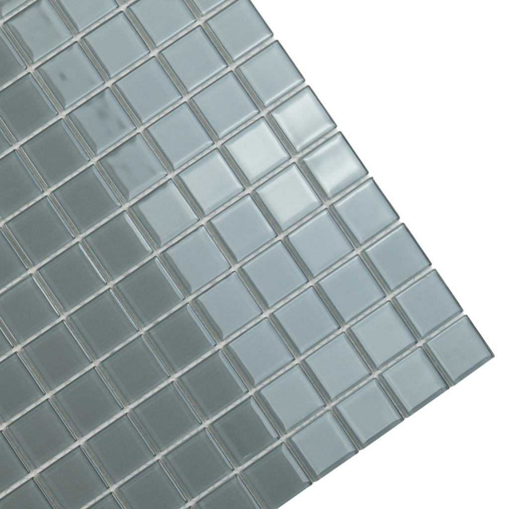 1x1 Stone Blue Glass Tile