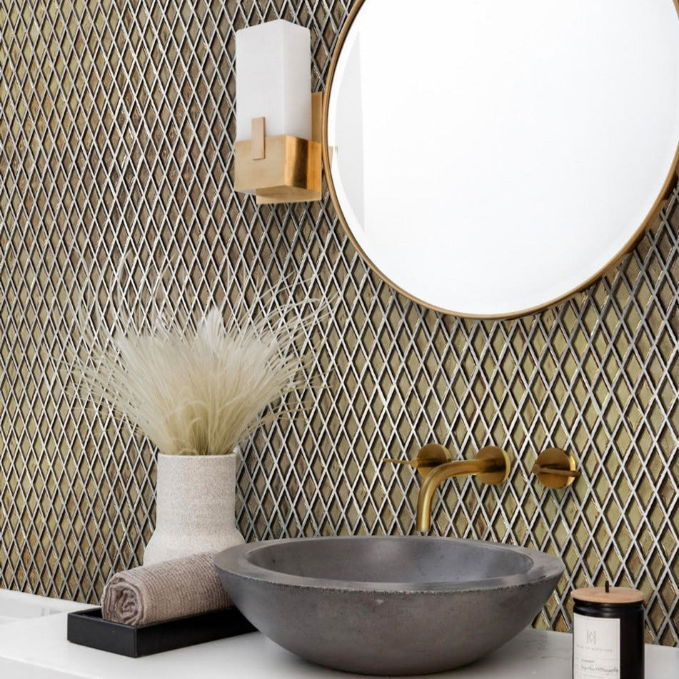 11x11 Gold Floor and Wall Tile