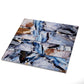 Brown and Blue Glossy Glass Tile
