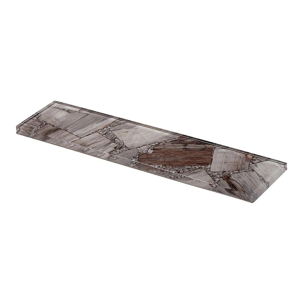 3x12 Brown Glossy Glass Tile