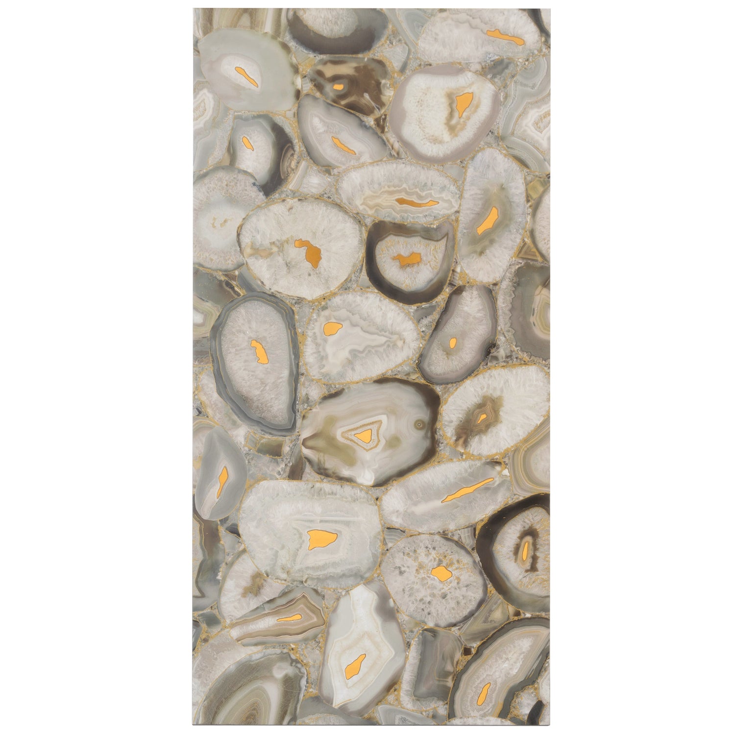 Onira 24x48 Beige Gold Porcelain Large Format Swirls Agate Wall Tile (2 Pack, 15.5 sq ft/case) - Sample