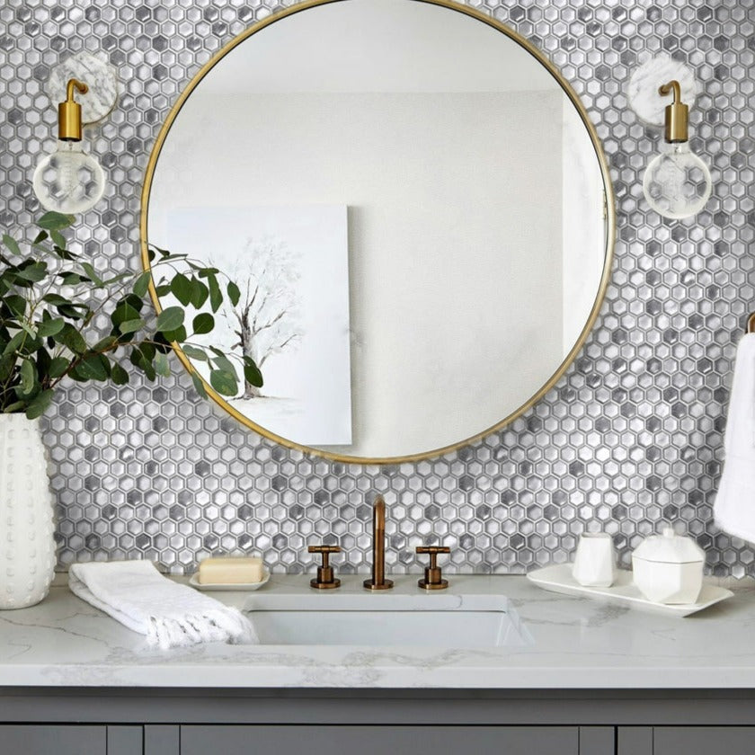 11x11 Silver Floor and Wall Tile