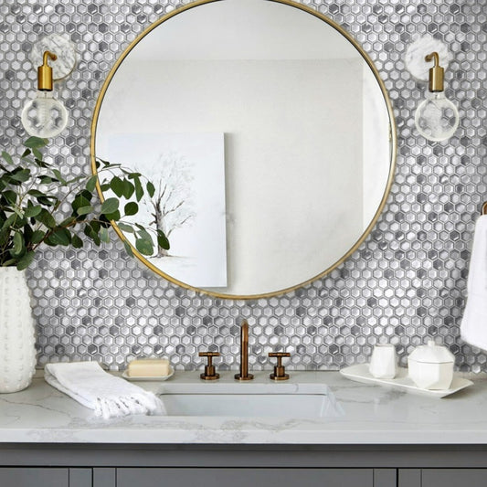 11x11 Silver Floor and Wall Tile