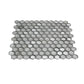 11x11 Silver Honed Glass Tile