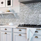 11x11 Gray and White Glass Tile