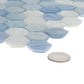 Glam Glass Hex Floor and Wall Tile
