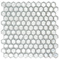 11x11 Silver Glossy Wall Tile
