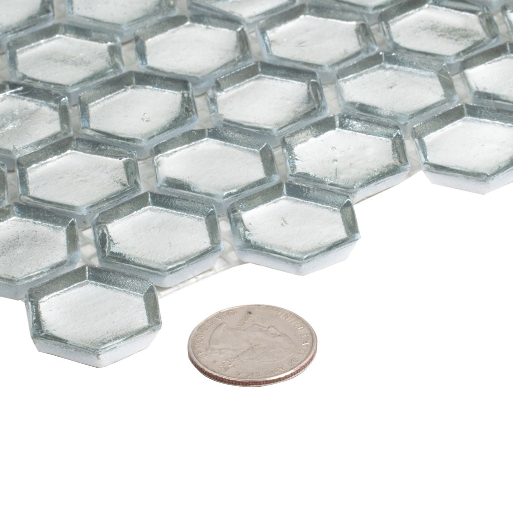 11x11 Silver Glass Mosaic Tile Price