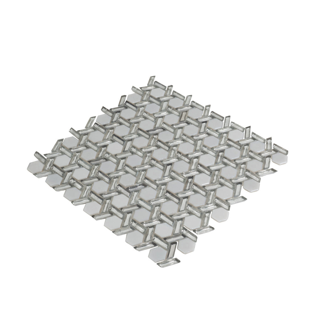 Silver Glass Mosaic Tile