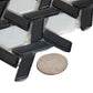 12x12 Black and White Floor Tile