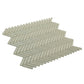 12x12 White Herringbone Glass Tile