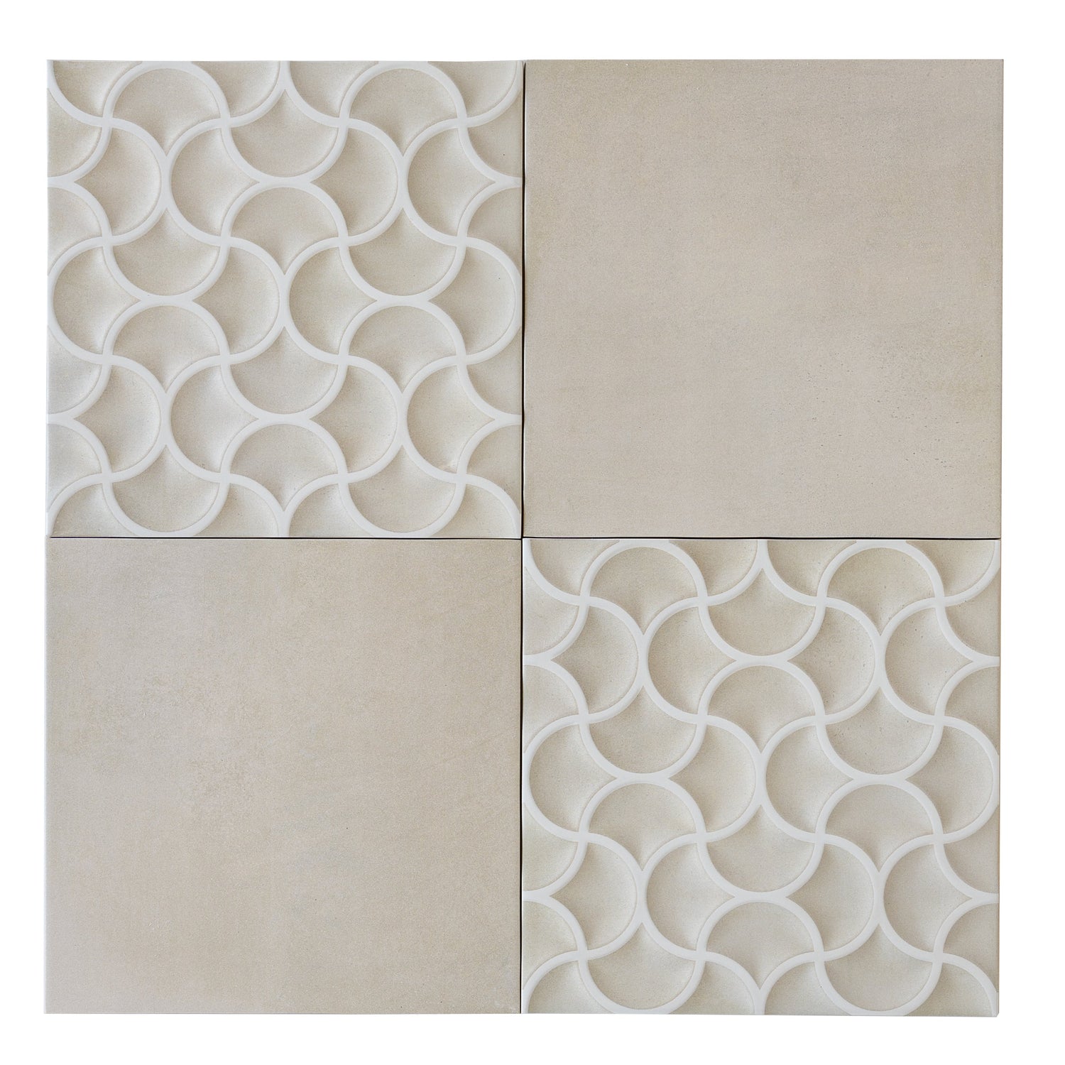 Citadel 13x13 Soft Beige Terracotta Porcelain Lattice Wall Tile (9 Pack, 9.57 sq ft/case) - Sample