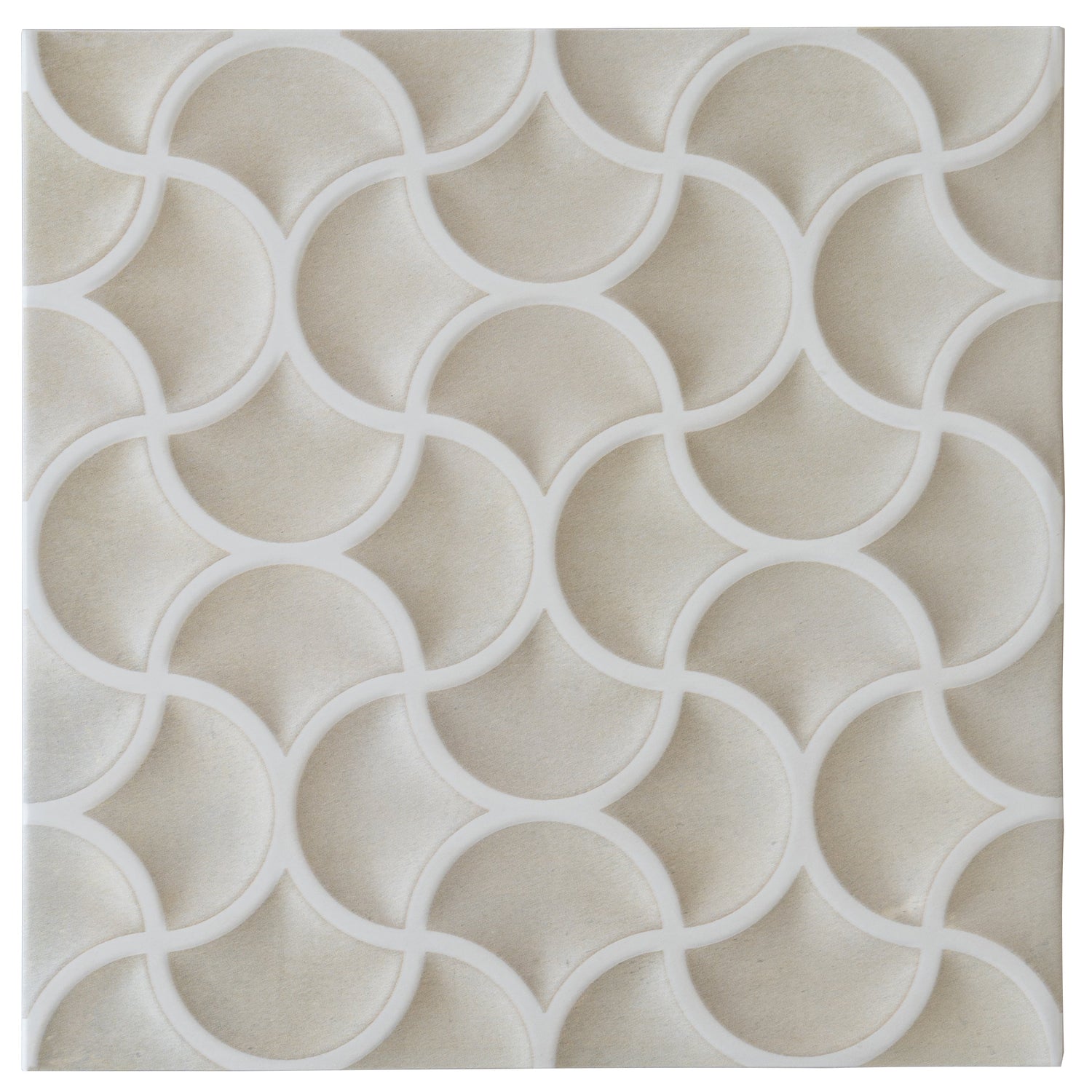 Citadel 13x13 Soft Beige Terracotta Porcelain Lattice Wall Tile (9 Pack, 9.57 sq ft/case) - Sample