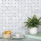 White 12x12 Polished Basketweave Marble Mosaic Tile (5 pack, 5 sq ft/case) - Sample