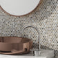 Glacier Gray 12x12 Penny Round Glossy Glass Mosaic Tile (10 pack, 10.34 sq ft/case)