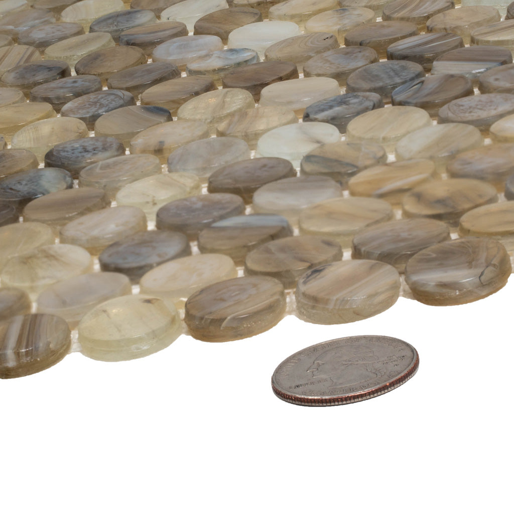 Beige Penny Round Tile
