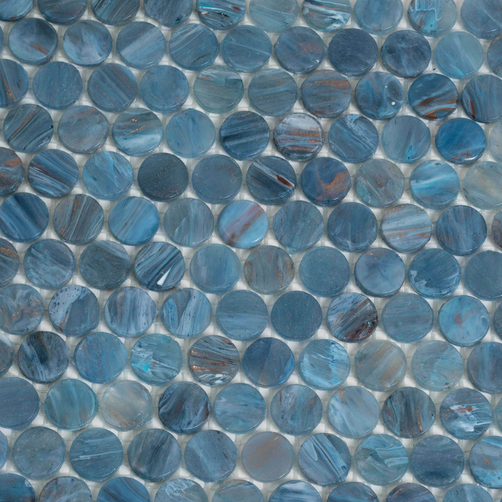 12x12 Blue Glass Tile